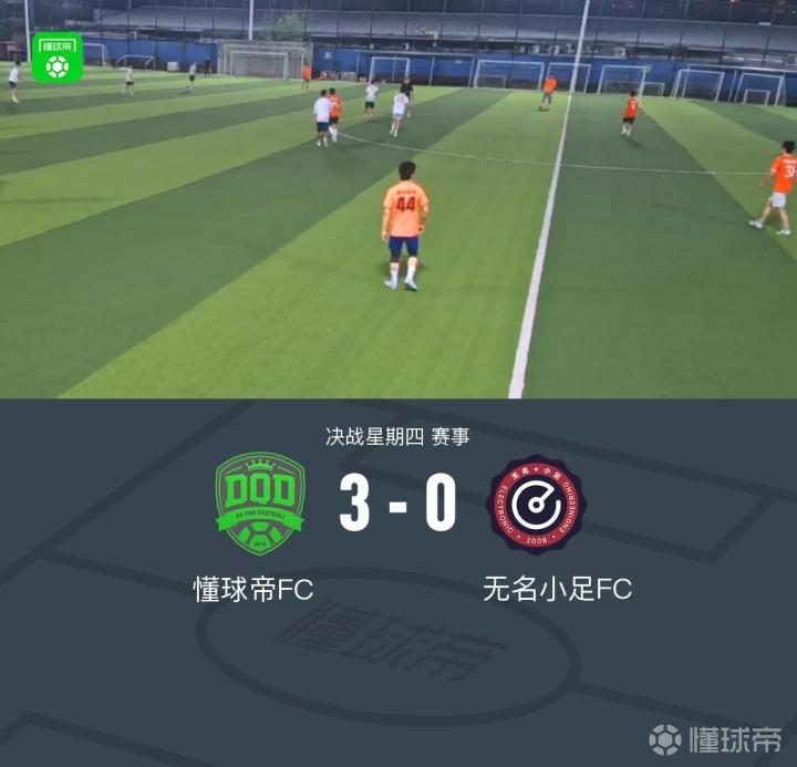 XbotGo丨懂球帝3-0完胜无名小足